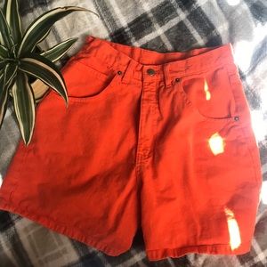 Route 66 -Neon Orange- Mom Shorts